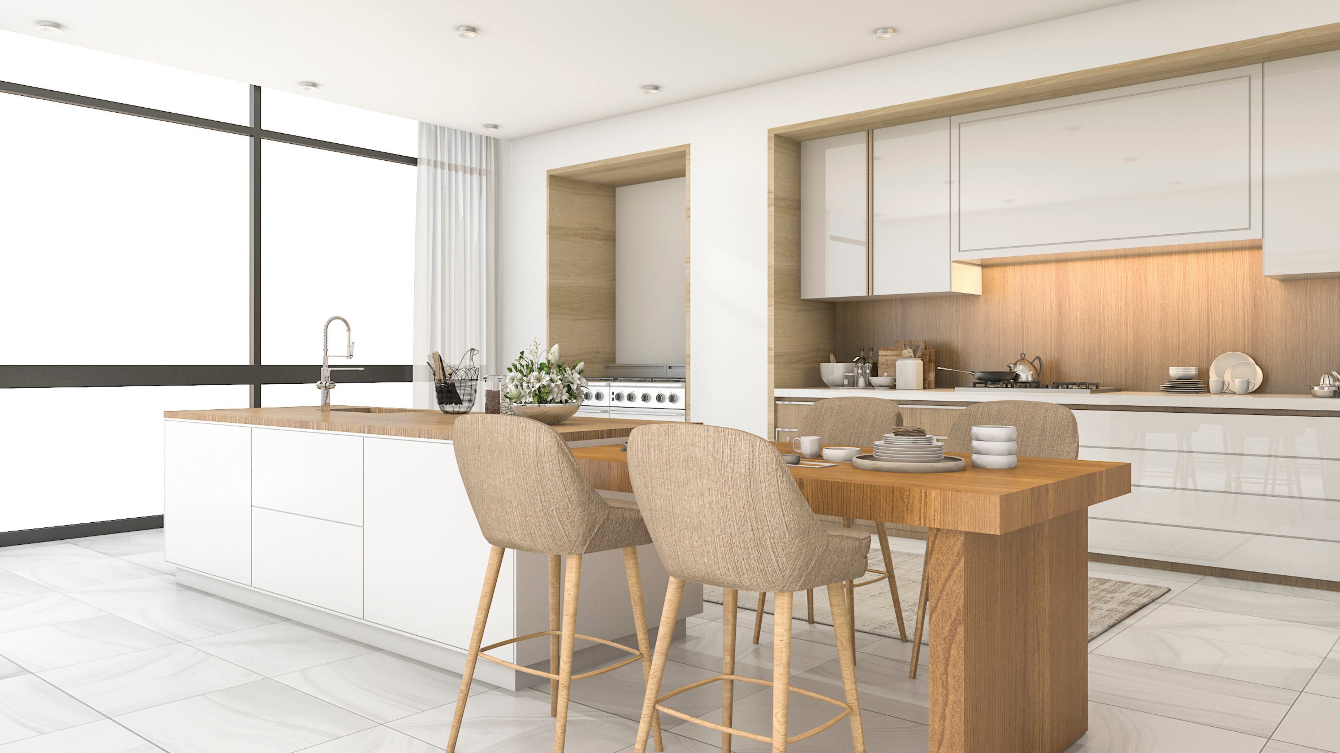 image of kitchen and chairs